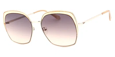 Guess Gf0410 33f Women's Sunglasses Gold Size 59