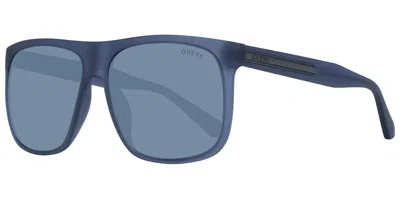 Guess Gf5072 91a Men's Sunglasses Grey Size 60 In Blue