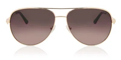 Guess Gf6098 32f Men's Sunglasses Rose-gold Size 64
