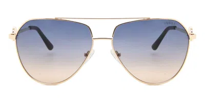 Guess Gf6140 32w Men's Sunglasses Gold Size 62