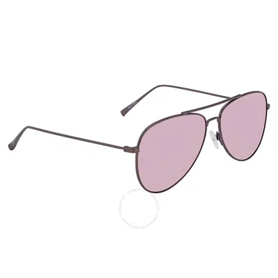 Guess Gg1142 Pink Pilot Ladies Sunglasses Gg1142 09z 56 In Purple