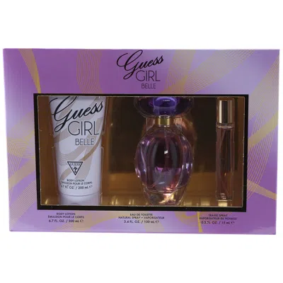 Guess Girl Belle 3pc Set 3.4 oz Edt, 6.7 oz Body Lotion, 15 ml Edt