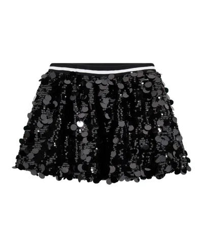 Guess Kids' Girls 7-16 All Over Sequin Midi Skirt In Black