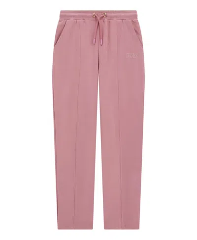 Guess Kids' Girls 7-16 Center Pleats Active Sweatpants In Pink