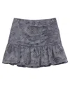 Guess Girls 7-16 Floral Embroidered Skirt In Gray