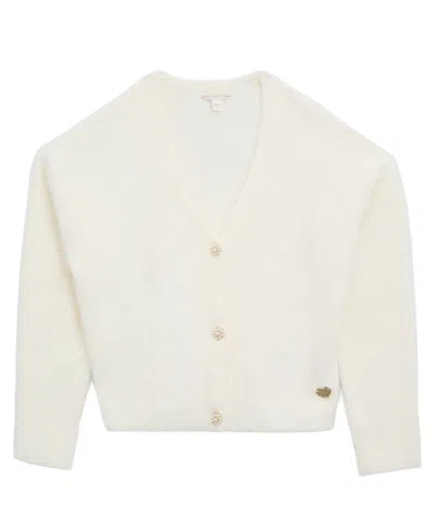 Guess Kids' Girls 7-16 Long Sleeve Cardigan In White