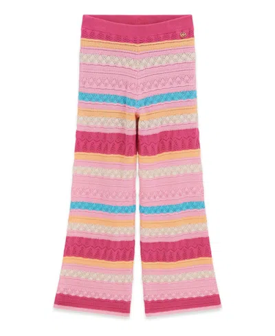 Guess Kids' Girls' 7-16 Crochet Palazzo Pants In Multi