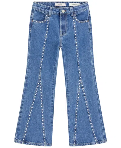 Guess Kids' Girls' 7-16 Wide-leg Denim Jeans In Blue