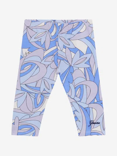 Guess Babies' Girls Abstract Leggings In Multicoloured