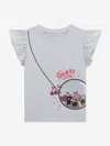 Guess Girls Bag Print T-shirt In Blue