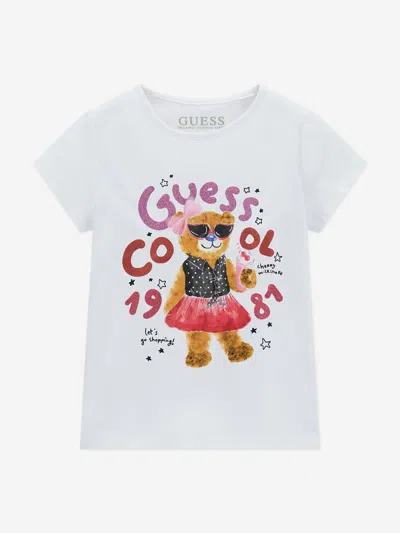 Guess Babies'  Girls Bear Print T-shirt In White