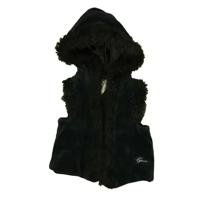 Pre-owned Guess Kids' Girls Black Vest