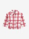 Guess Check-pattern Jacket In Pink