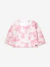 Guess Floral-lace Cropped Top In White