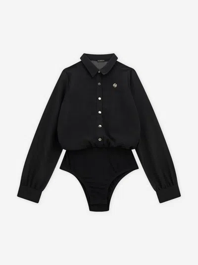 Guess Kids' Logo-patch Top In Black