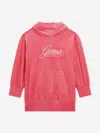 Guess Girls Corduroy Hooded Dress In Pink