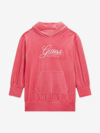 Guess Babies'  Girls Corduroy Hooded Dress In Pink