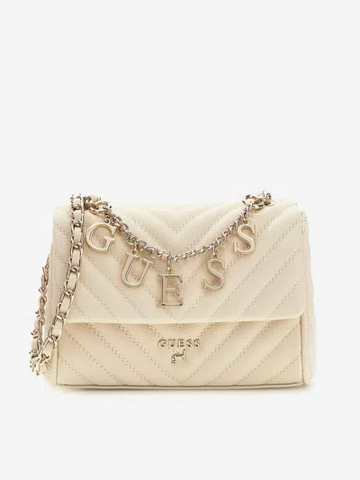 Guess Kids'  Girls Crossbody Flap Bag In Neutral