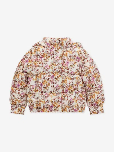 Guess Kids'  Girls Floral Padded Jacket In Multicoloured