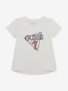 Guess Girls High Low T-shirt In White