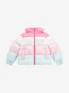 Guess Girls Hooded Puffer Jacket In Multi