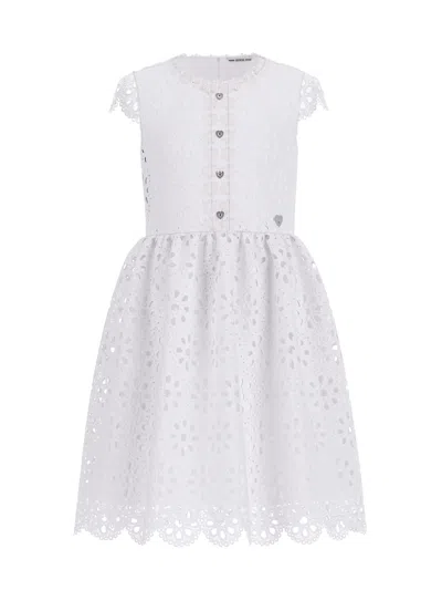 Guess Babies' Girls Lace Dress In White