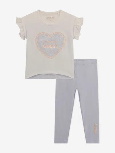 Guess Babies' Girls Legging Set In White