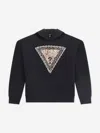 Guess Logo-print Hoodie In Black