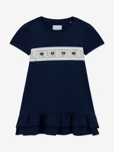 Guess Babies'  Girls Logo Jersey Dress In Black