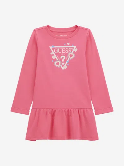 Guess Babies'  Girls Logo Jersey Dress In Pink