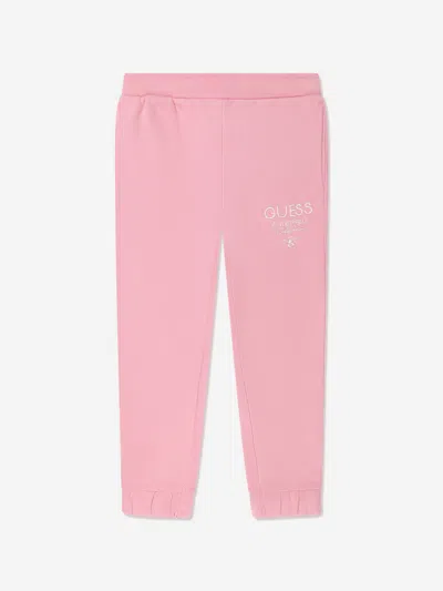 Guess Babies' Girls Logo Joggers In Pink