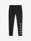 Guess Girls Logo Leggings In Black