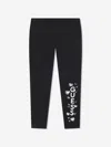 Guess Girls Logo Leggings In Blue