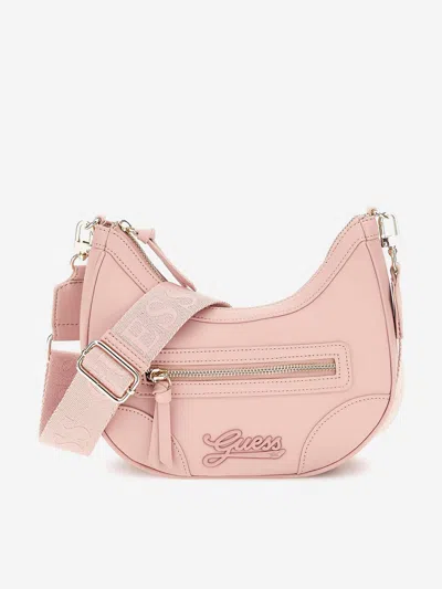 Guess Kids' Girls Logo Shoulder Bag In Pink