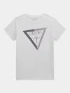 Guess Girls Logo T-shirt In White