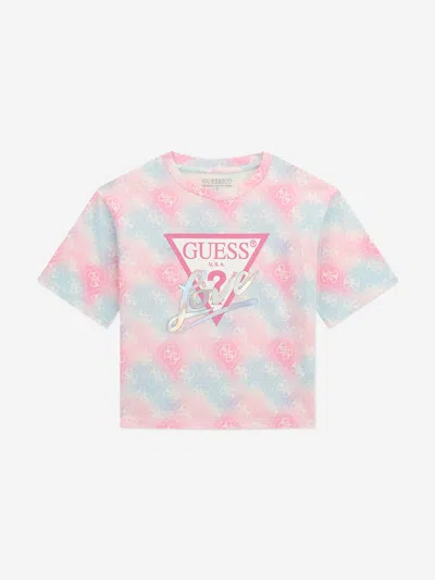 Guess Babies' Girls Midi Logo T-shirt In Multi