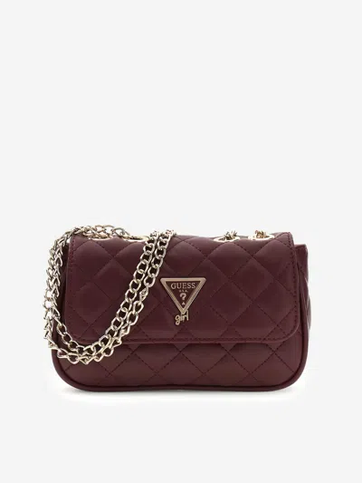 Guess Kids'  Girls Mini Convertible Crossbody Bag In Red