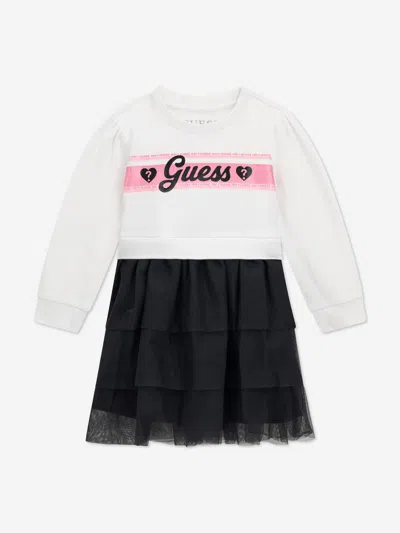 Guess Babies'  Girls Mixed Fabric Dress In Multi