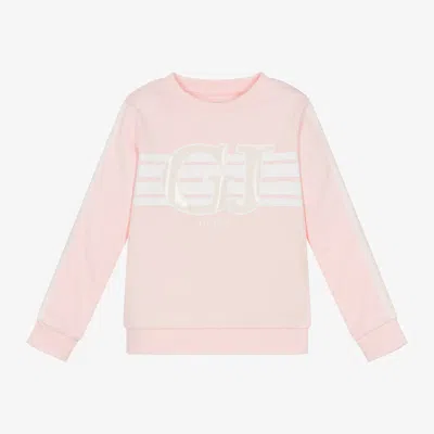Guess Babies' Girls Pink Cotton Sweatshirt