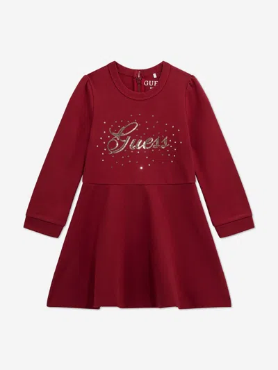 Guess Babies' Girls Punto Milano Dress In Red