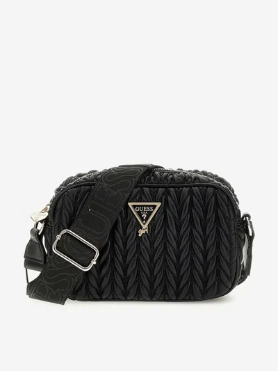 Guess Kids' Girls Quilted Crossbody Bag In Black