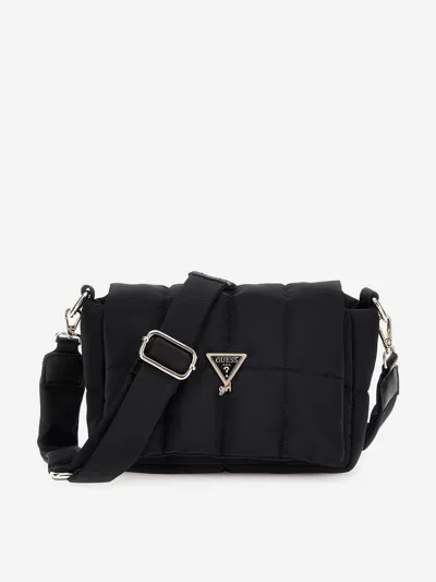 Guess Kids' Girls Quilted Crossbody Bag In Black