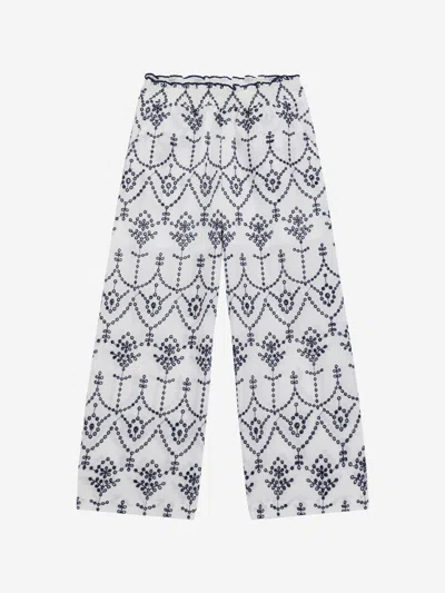 Guess Kids' Girls Sangallo Trousers In White