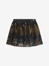 Guess Girls Sequin Mini Skirt In Black