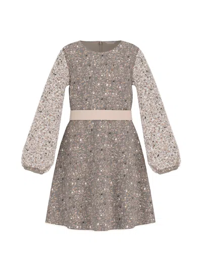Guess Babies'  Girls Sequin Tulle Dress In Beige
