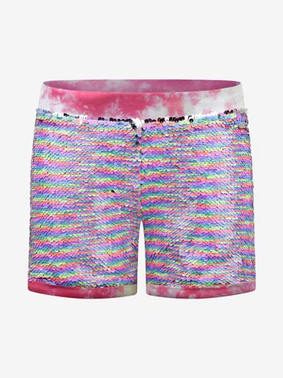 Guess Kids' Girls Short - Cotton Tie Dye Sequin Shorts 16 Yrs Multicoloured