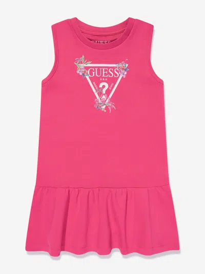 Guess Babies' Girls Sleeveless Logo Dress In Pink