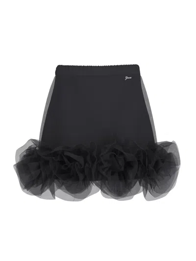 Guess Kids'  Girls Tulle Midi Skirt In Black