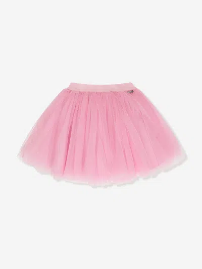 Guess Kids' Glitter-embellished Tulle Tutu In Pink