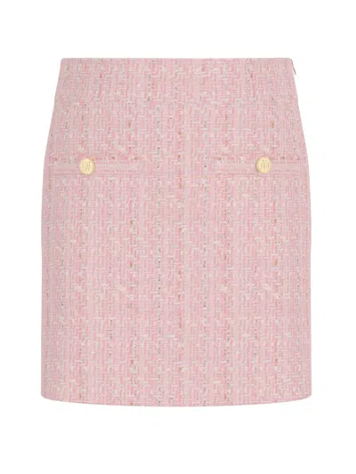 Guess Kids'  Girls Tweed Mini Skirt In Pink